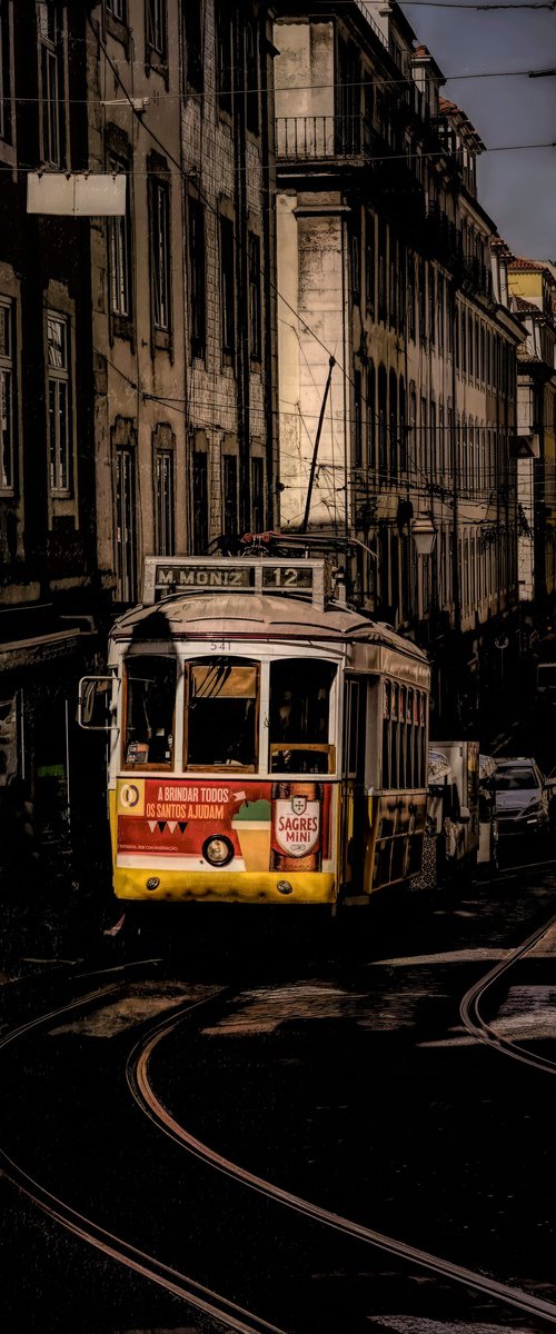 Lisbon Trams by Martin  Fry