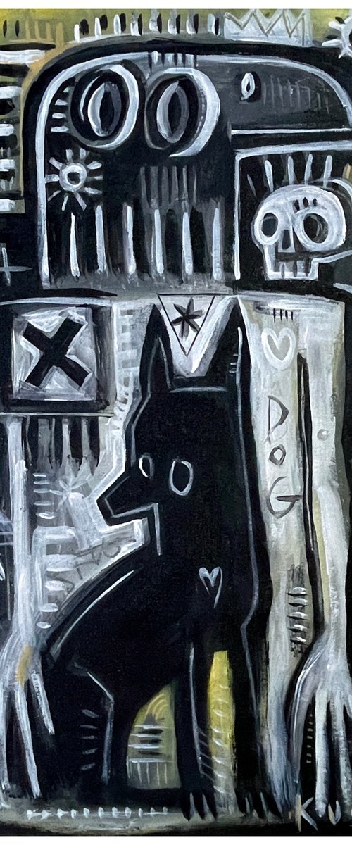 THE BLACK DOG & GOD THOTH by DARIA KUSTO