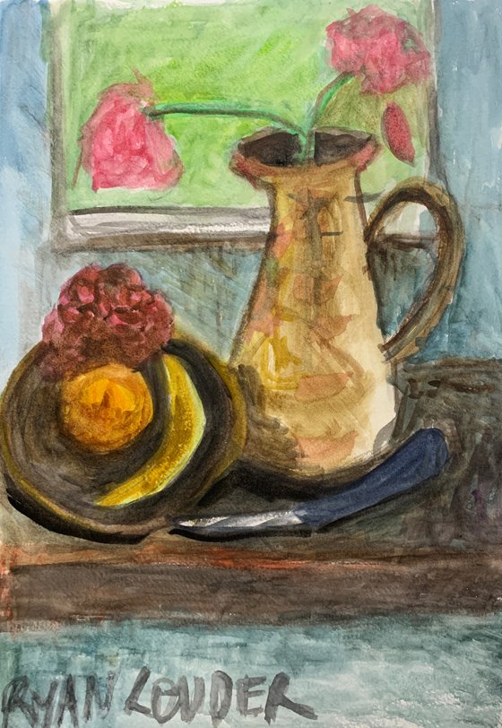 Still Life of Flowers and Fruit