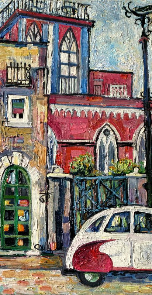 Houses in Catania. by Nikifor Swiristuhin