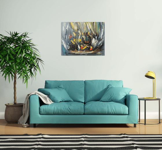 Still Life in Yellow and Grey