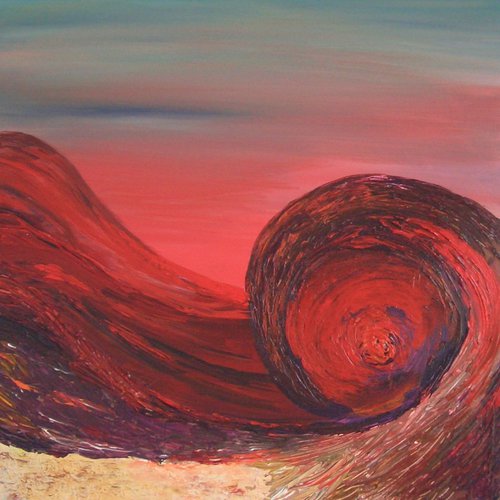 Molten Lava - abstract by Margaret Denholm