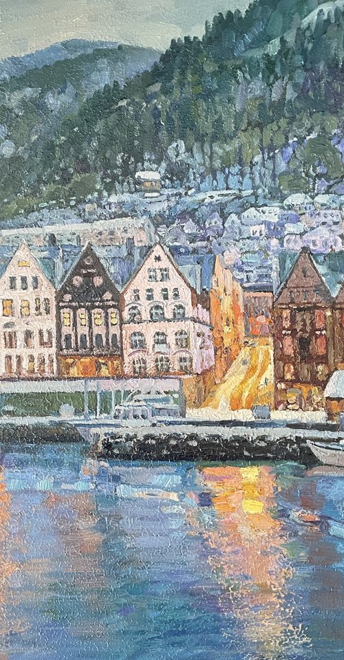 Bergen . The silence of the Christmas morning by Nadezda Stupina