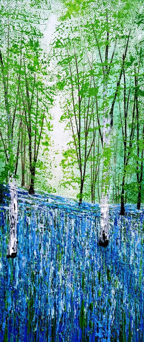 Blue Spring Forest Glade by Amanda Horvath