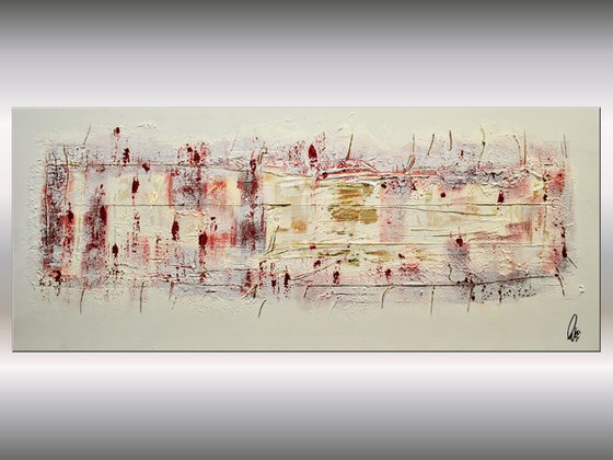 Golden Views  - Abstract Art - Acrylic Painting - Canvas Art -  Abstract Painting - Industrial Art