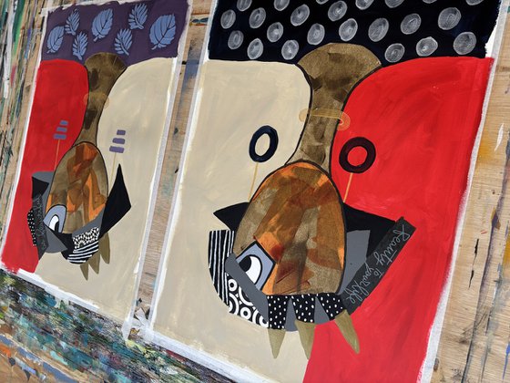 Boldly Herself (Diptych)