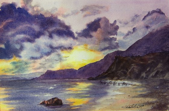 Meeting the sunset