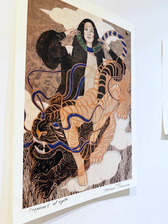 Fragment of myth Risograph Print