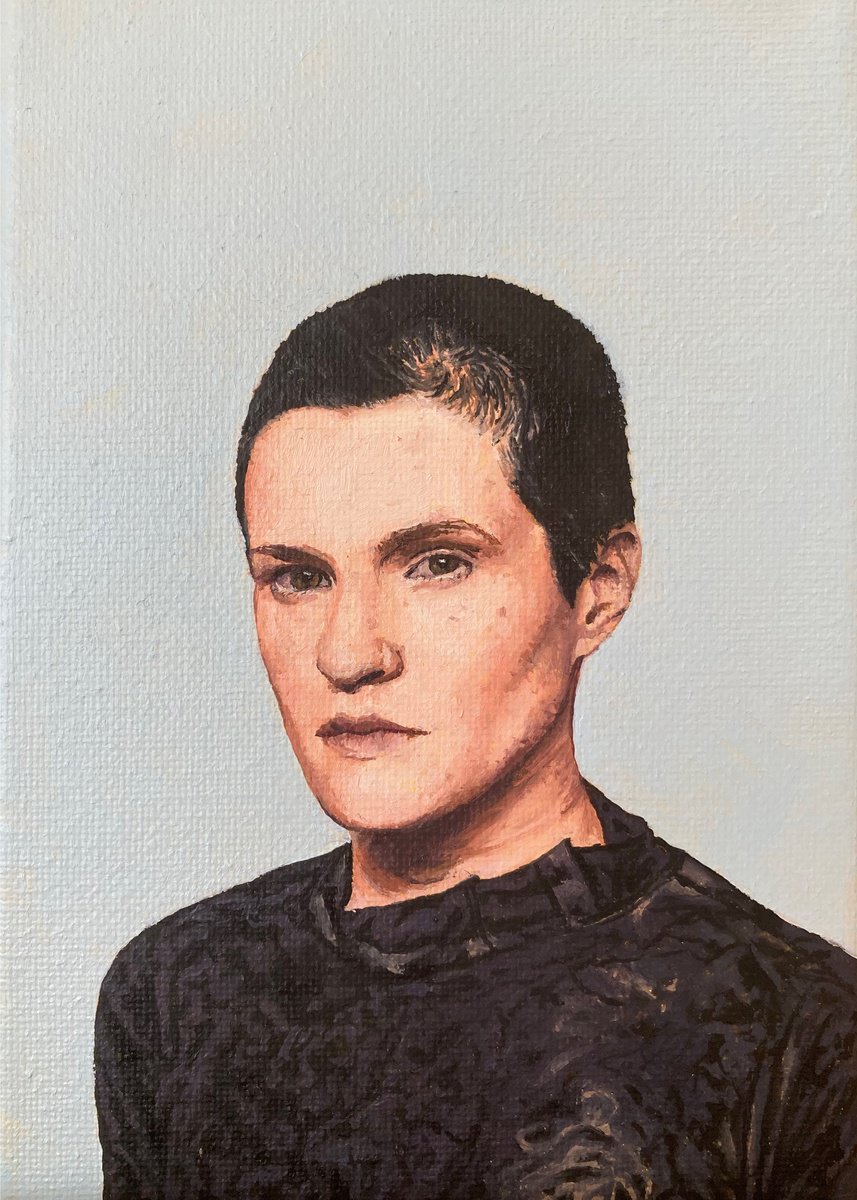 Photorealistic Portrait Oil Painting By J R Root, 6 X 9, Portrait Of Adrianne Lenker, Original Artwork