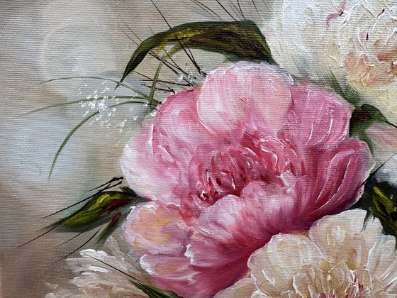 Blooms of Elegance- Peony Bouquet