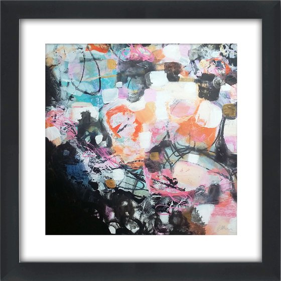 Dream a little - Framed and ready to hang - original abstract painting