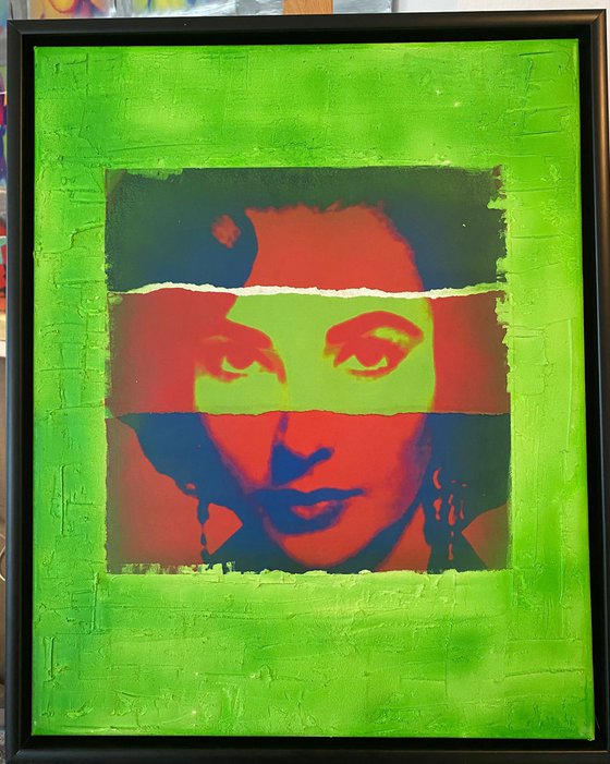 Liz Taylor a la Warhol Zorro Green