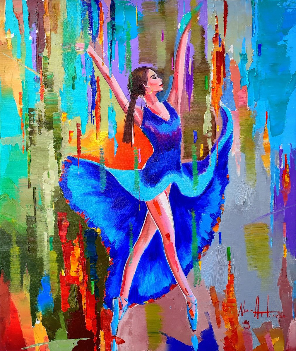 Ballet dancer 50x60cm ,oil/canvas, ready to hang by Narek Jaghacpanyan