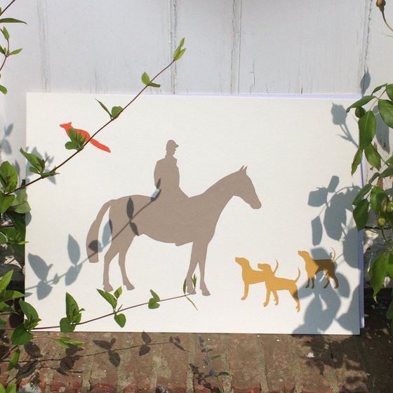 RUNNING FOX-unframed-FREE UK DELIVERY