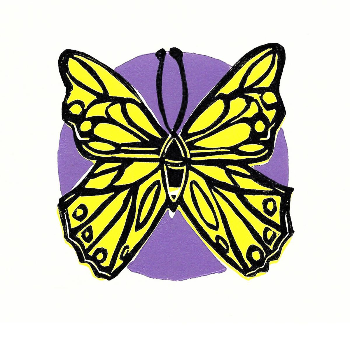 Yellow Butterfly by Kirstie Dedman