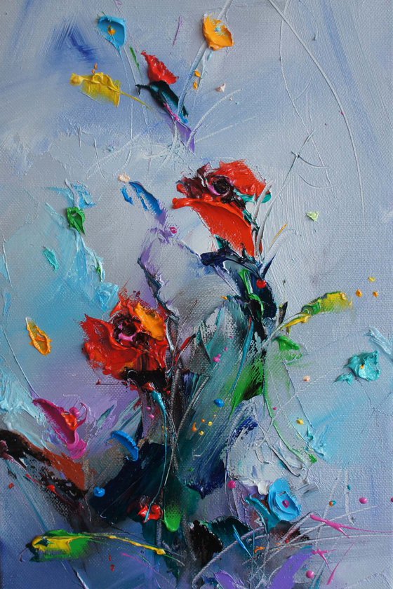 Flowers , Flowers Oil Painting