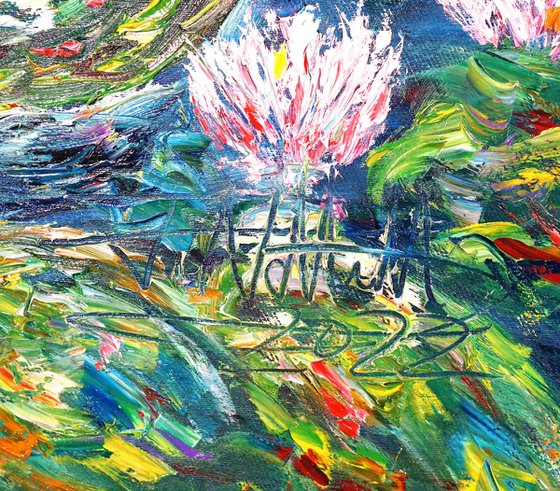 Magical Water Lilies C 1 / Oil