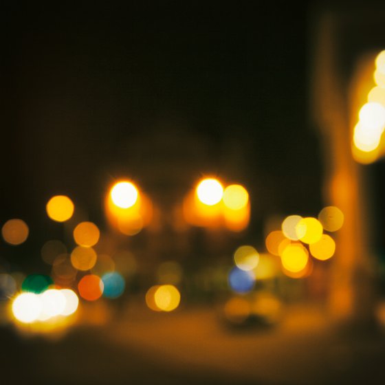 City Lights 16. Limited Edition Abstract Photograph Print  #1/15. Nighttime abstract photography series.
