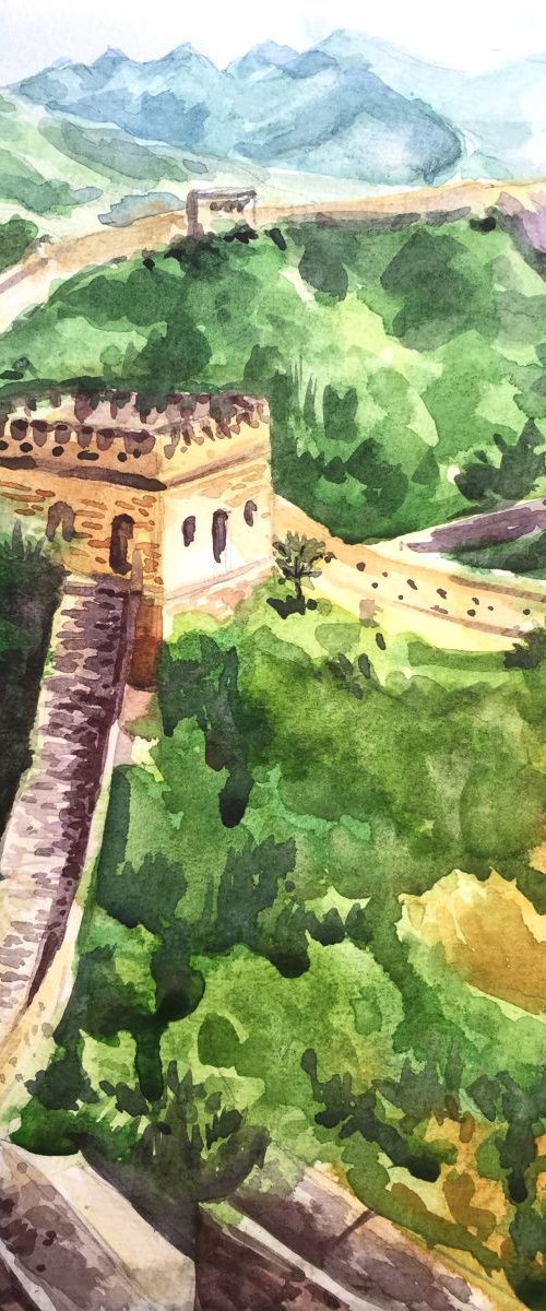 Great Wall of China by Joseph Peter D'silva