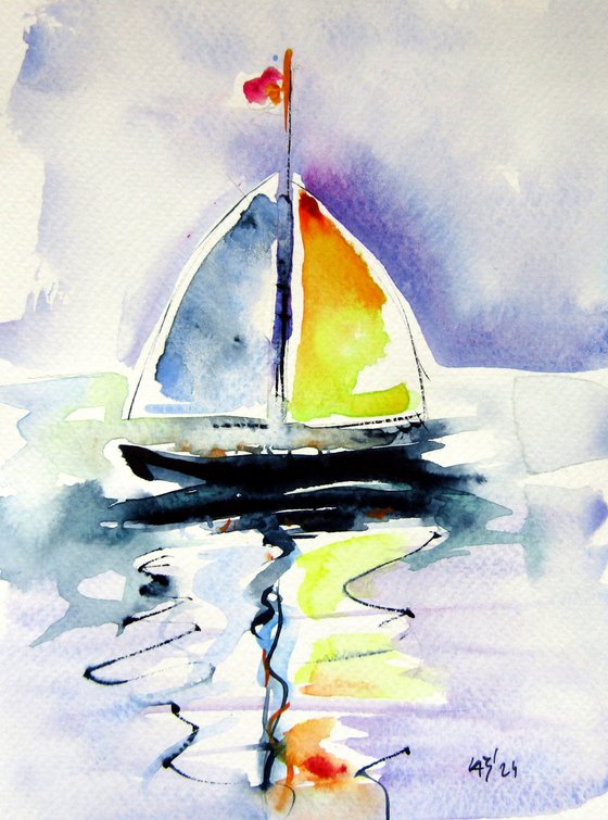 Little sailboat