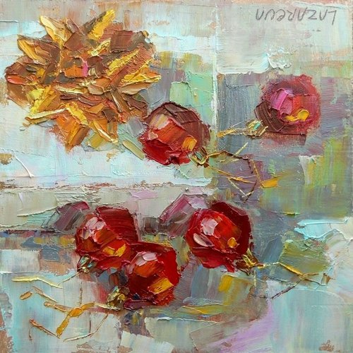 Gift & Red Balls by Valerie Lazareva