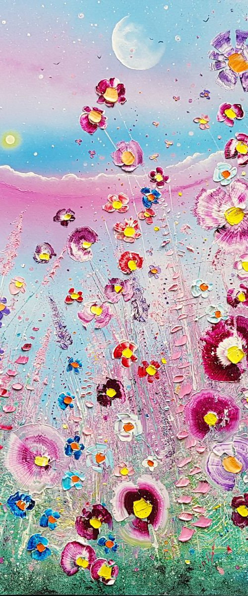 "Majestic Meadow Flowers in Love" by Phil Broad