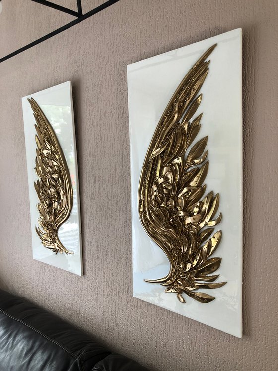 Golden wings.