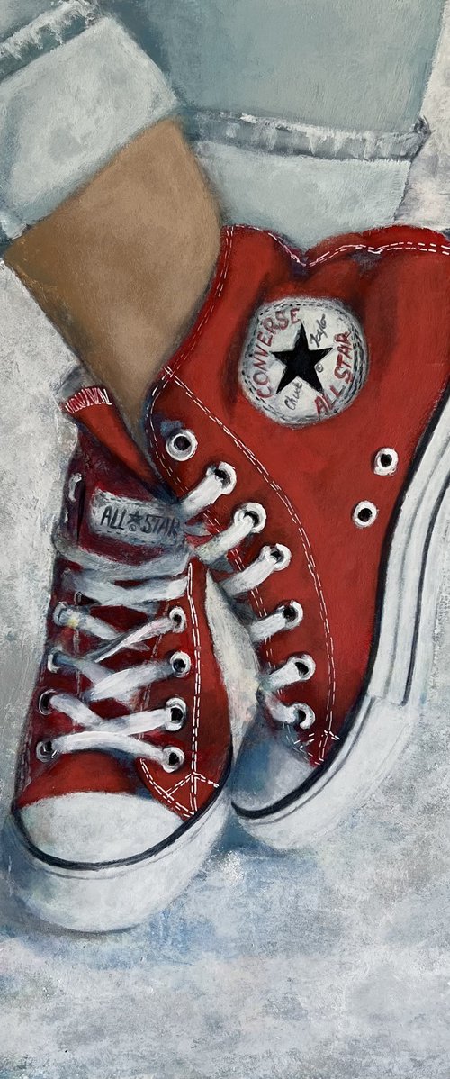 Red Converse by Olesya Izmaylova