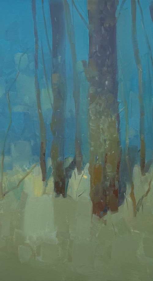 Trees in Turquoise by Vahe Yeremyan