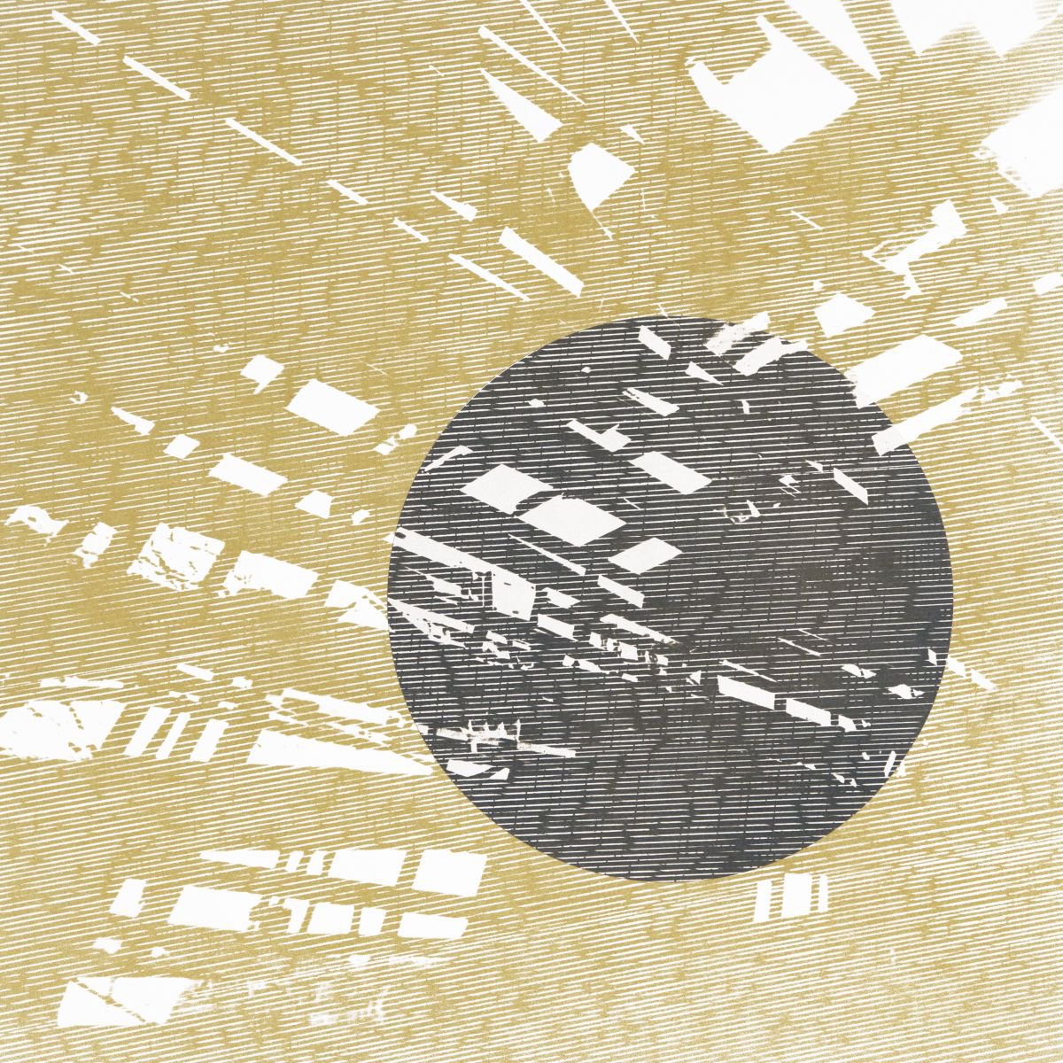 Abstract Collage By Petr Strnad, 11 X 11", Old Factory, Original Artwork