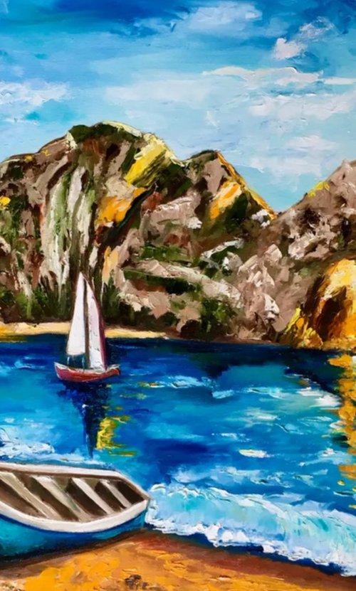 Dorset Jurassic coast by Olga Koval