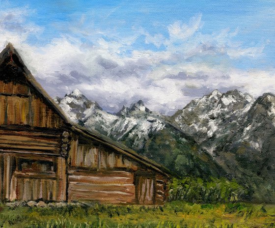 T.A. Moulton Barn and Tetons