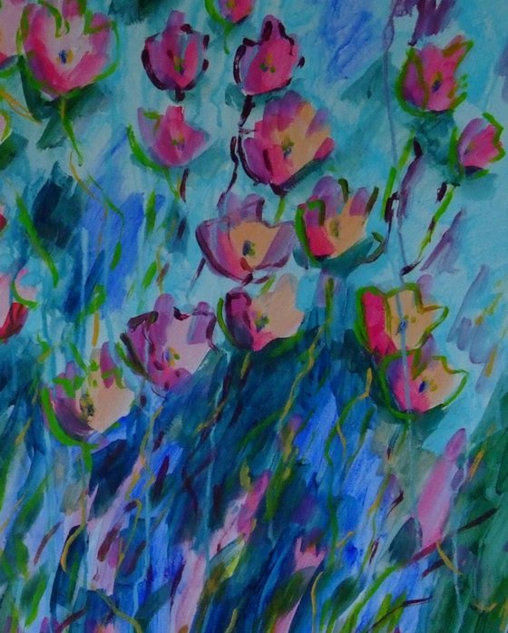 Blooming Garden Scene