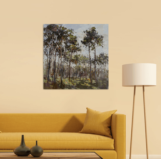 Spring forest -  Original landscape painting