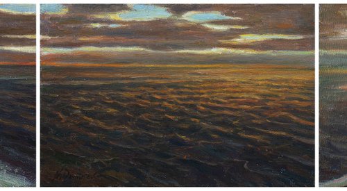 Seascape Triptych by Nikolay Dmitriev