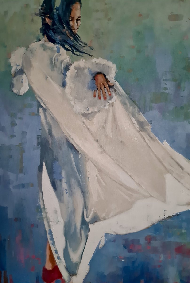 Expressive Oil Painting , Sea Breeze By Thomas Donaldson, 28 X 39, Artwork For Sale On Artfinder