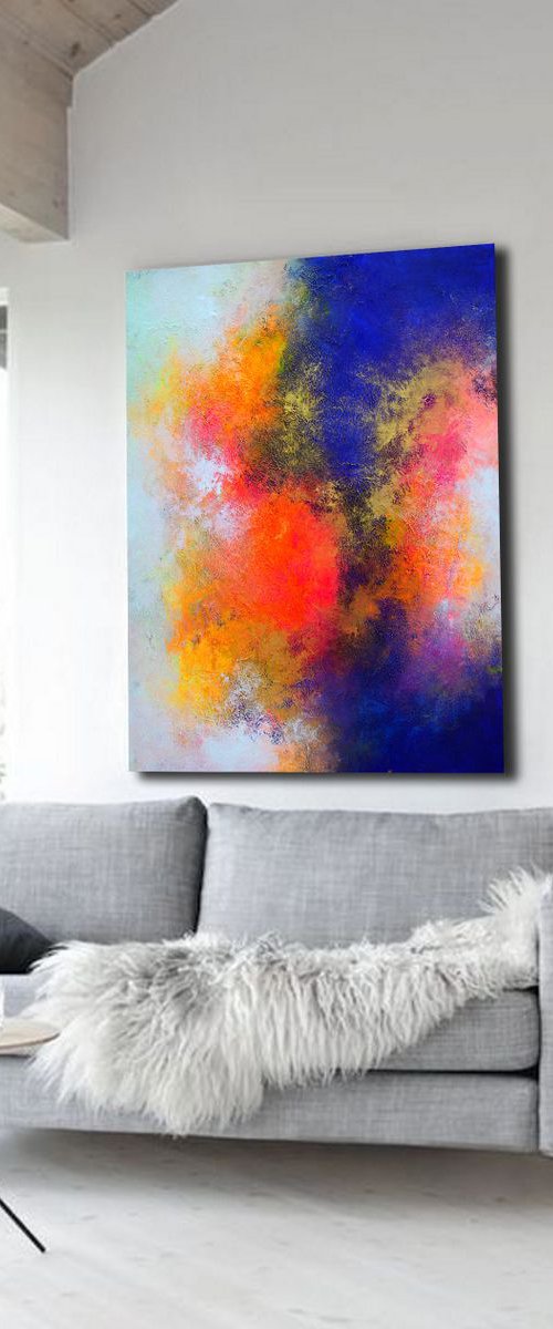 120x100cm. / Abstract painting / Exhibit N16 by Alex Senchenko