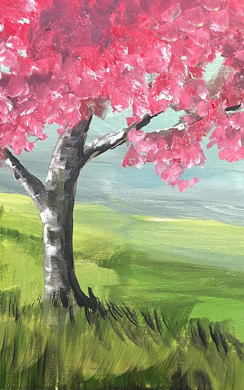 Cherry Blossom Tree by Aisha Haider