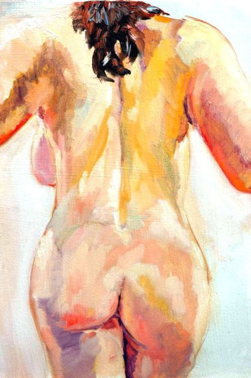 Study #3-back view of nude by Sandi J. Ludescher
