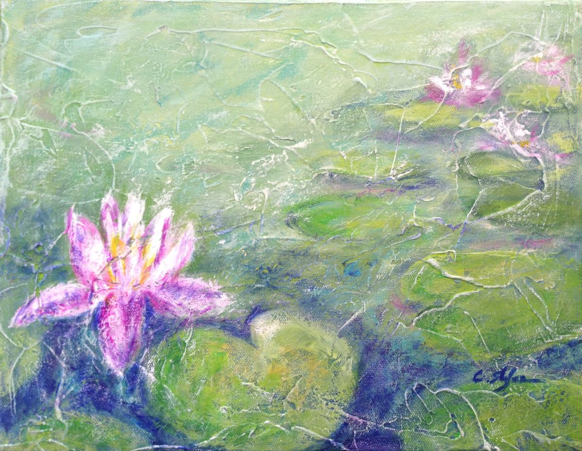 Pond with Water Lily by Cristina Stefan