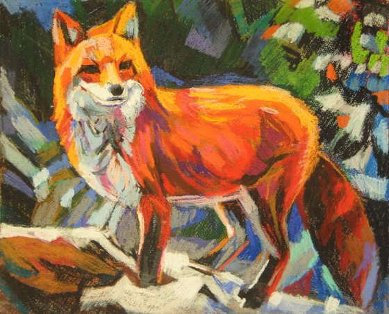 Fox / 36.8 x 29.8 cm