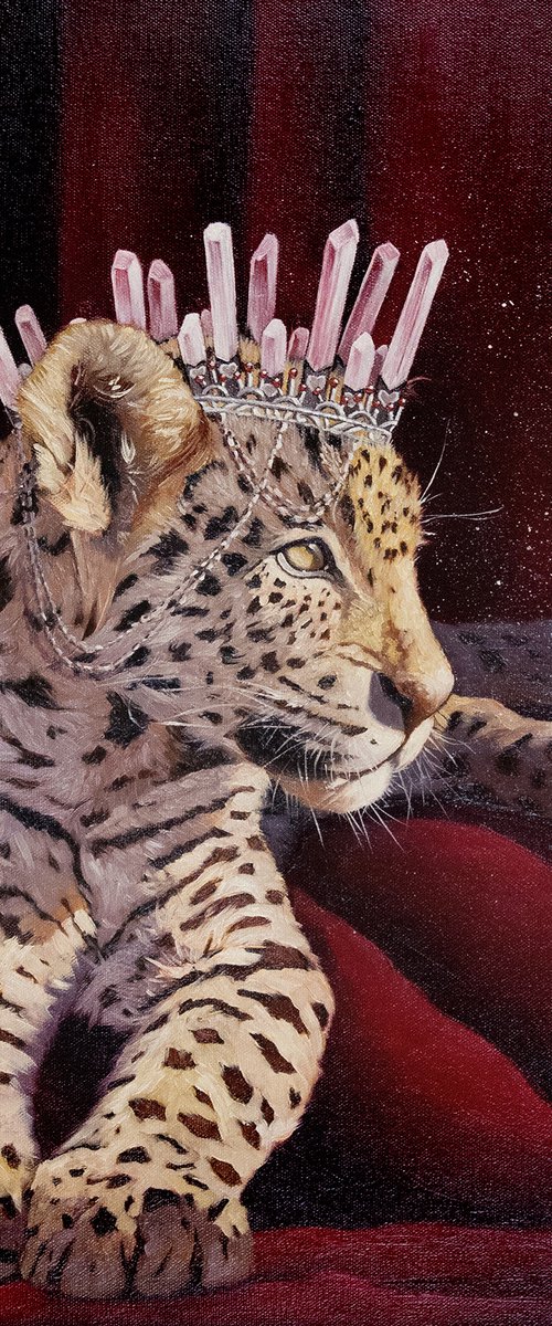 Princess leopard portrait by Yue Zeng