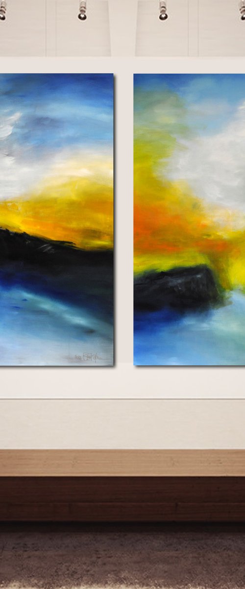 I AM THE SEA AND THE COAST (diptych) by CHRISTIAN BAHR