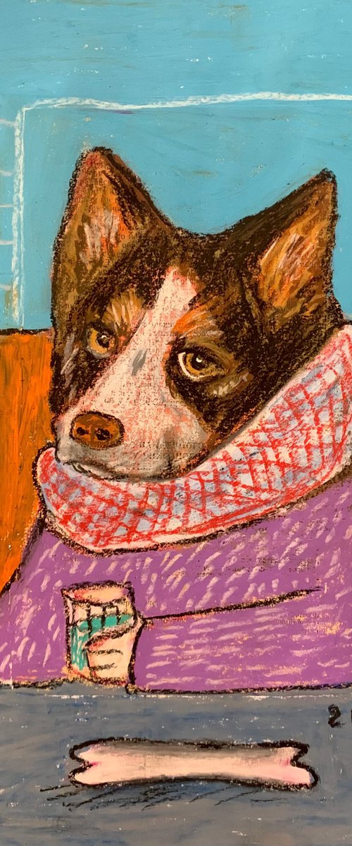 Drinking dog #114 by Pavel Kuragin