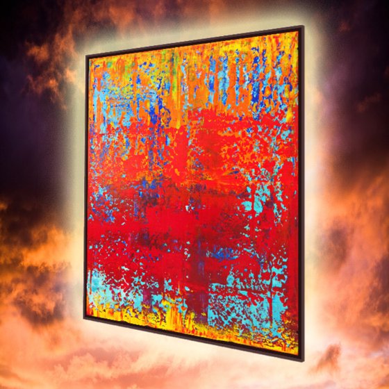 SOUL IN FIRE, RICHTER MODE, XL, FRAMED