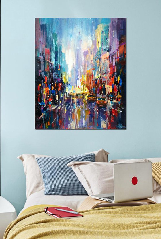 Abstract cityscape (New York)