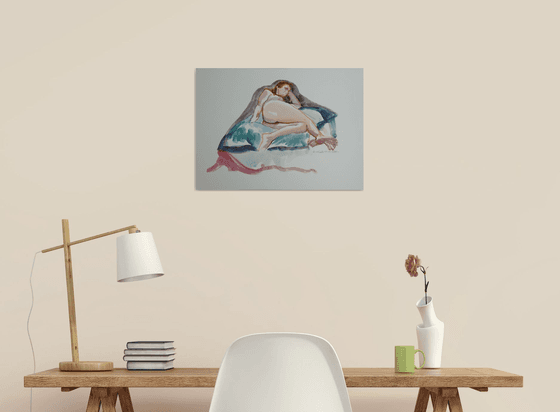 Reclining female nude