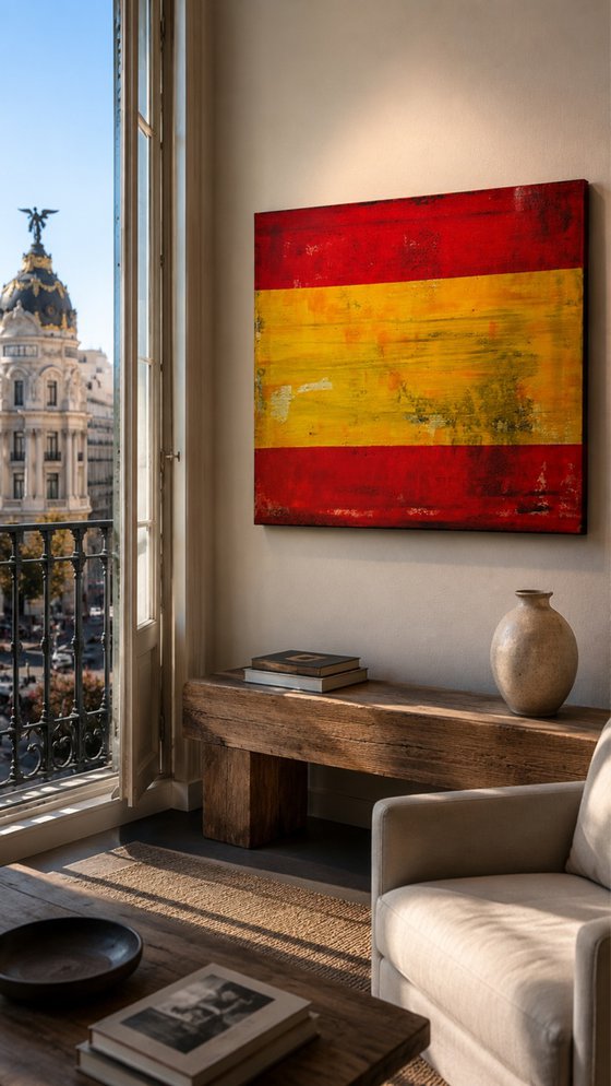 Spanish Flag - 3D Historical Corrosion