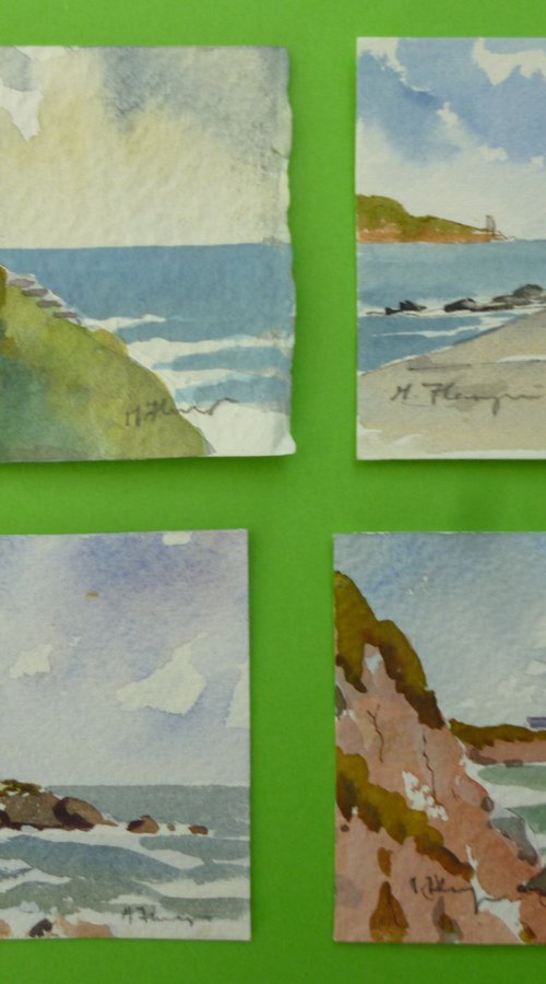 lighthouse miniatures by Maire Flanagan