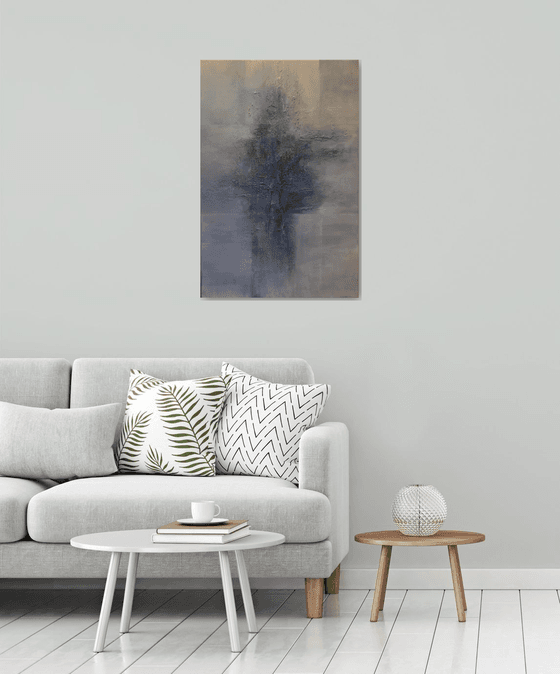 Blue Mist Abstract painting Paintings